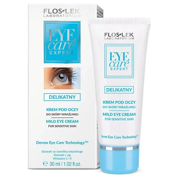Flos-Lek Eye Care, cremă delicată pentru ochi, piele sensibilă, 30 ml — preț și oferte