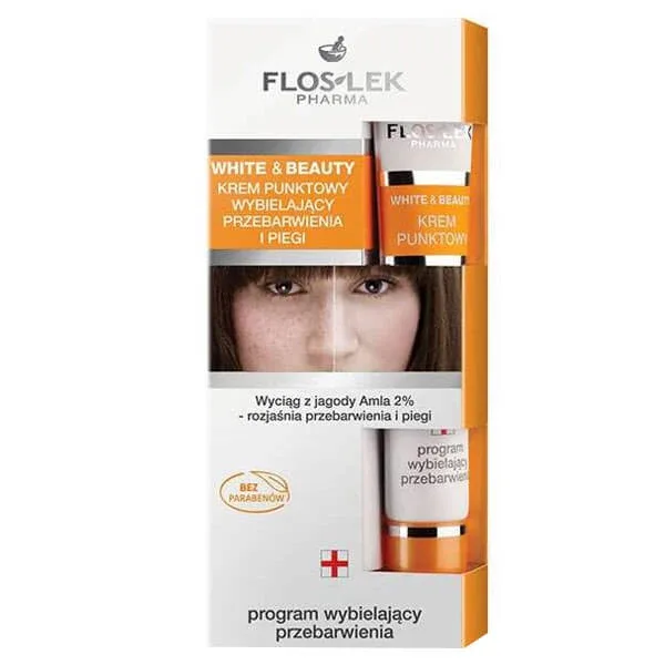 Flos-Lek White&Beauty, Cremă pentru albirea petelor de hiperpigmentare, 20 ml — preț și oferte