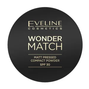 Eveline Cosmetics, Wonder Match, Pudră presată mată cu SPF 30 nr. 02, 8 g