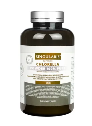 Singularis Superior Chlorella pulbere 100% pură 250g