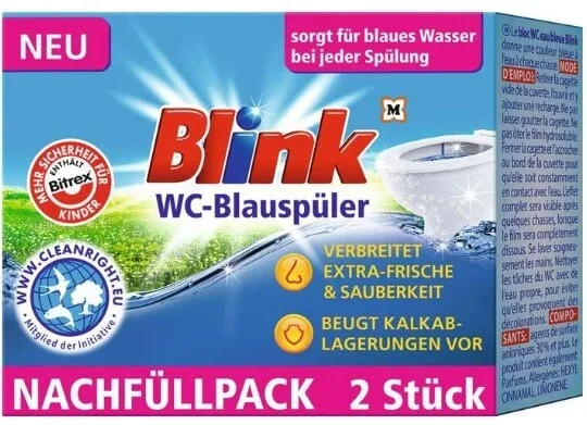 Blink, inserție pentru toaletă, albastru, 2 bucăți — preț și oferte
