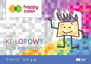 Happy Color Bloc de desen, culoare A3, 15 coli