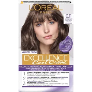 L Oreal Paris Excellence Cool Creme Wax Colour 6.11 Blond ultra închis