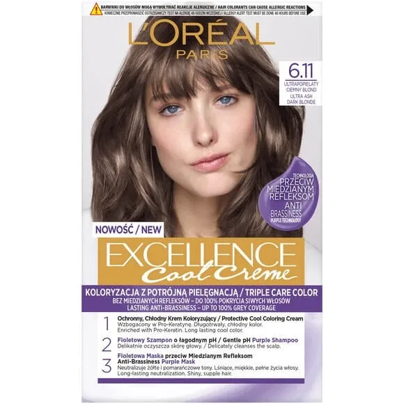 L Oreal Paris Excellence Cool Creme Wax Colour 6.11 Blond ultra închis — preț și oferte