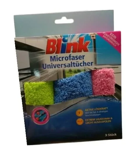 Blink, Universal, cârpă de fricțiune din microfibră, 3 bucăți — preț și oferte