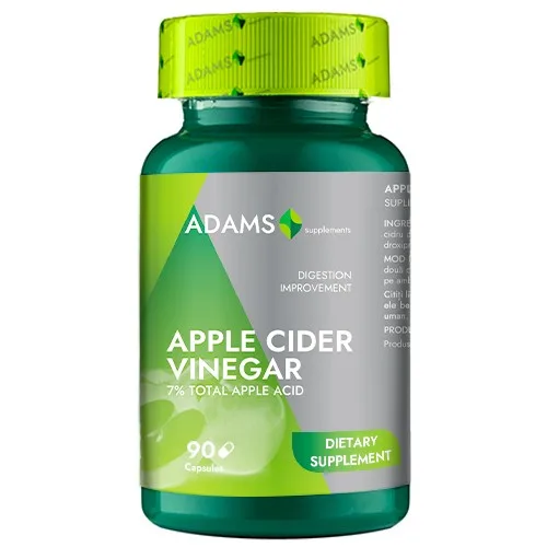 Apple cider vinegar, 90cps, Adams ADAMS VISION — preț și oferte