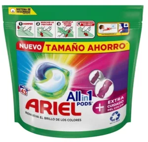 Ariel, All in 1 Pods, Capsule pentru spălarea culorilor, 43 bucăți
