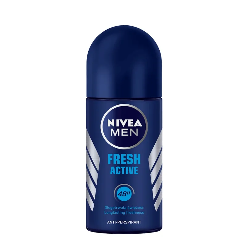 Nivea Men Fresh Active, antiperspirant roll-on pentru bărbați, 48h, 50 ml — preț și oferte