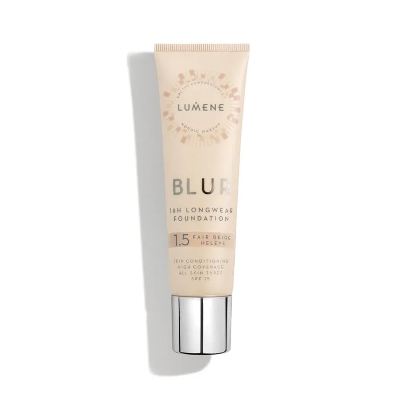 Lumene Blur 16h SPF15 Fond de ten netezitor 1.5 Fair Beige, 30ml — preț și oferte