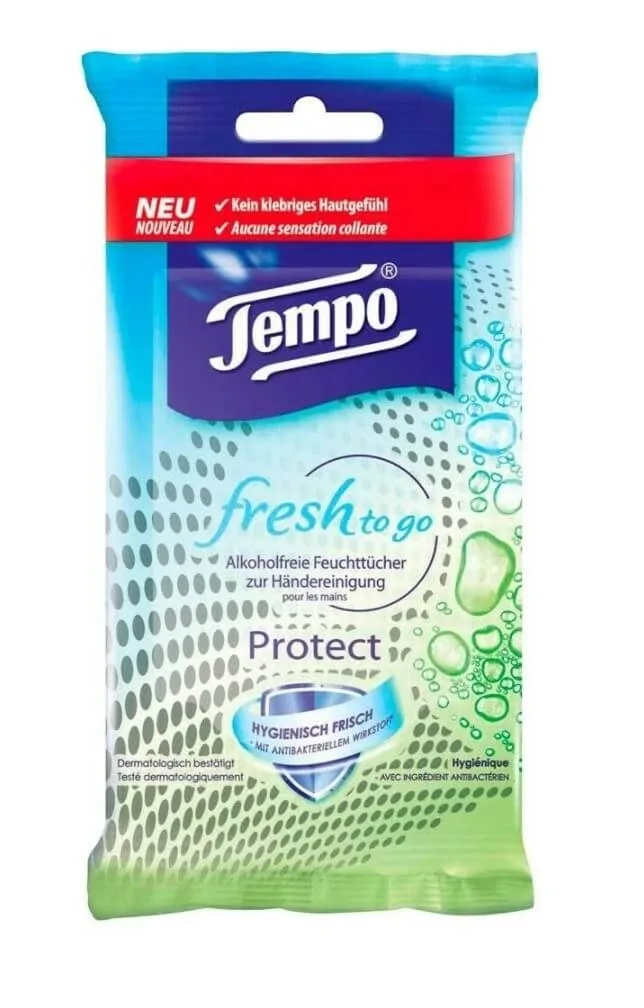 Tempo, Șervețele Fresh To Go Protect, 10 buc — preț și oferte