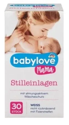 Babylove, Tampoane pentru sân Mama, alb, 30 bucăți — preț și oferte