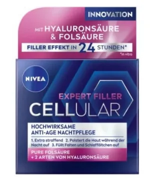 Nivea, Cellular Filler, Cremă de noapte cu extract de magnolie, 50ml