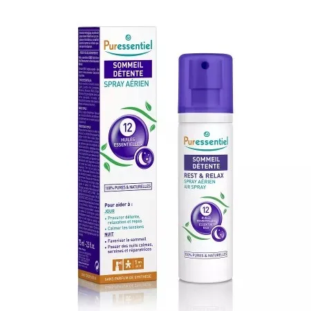 Puressentiel Rest & Relax Spray aerian 12 uleiuri esentiale, 75 ml — preț și oferte
