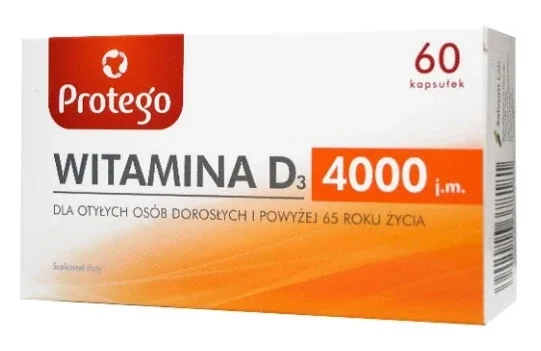 Protego Vitamina D 4000 pentru adulți 60 capsule — preț și oferte