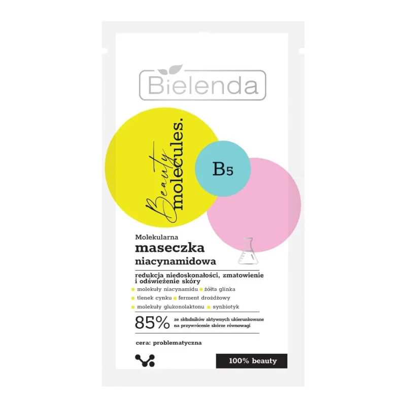 Bielenda Beauty Molecules Mască moleculară de niacinamidă, 8g — preț și oferte