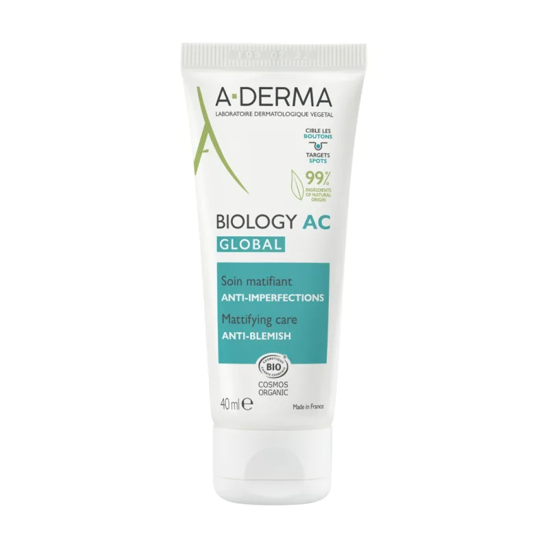 ADERMA Biology AC Crema matifianta anti-imperfectiuni, 40 ml A-DERMA — preț și oferte