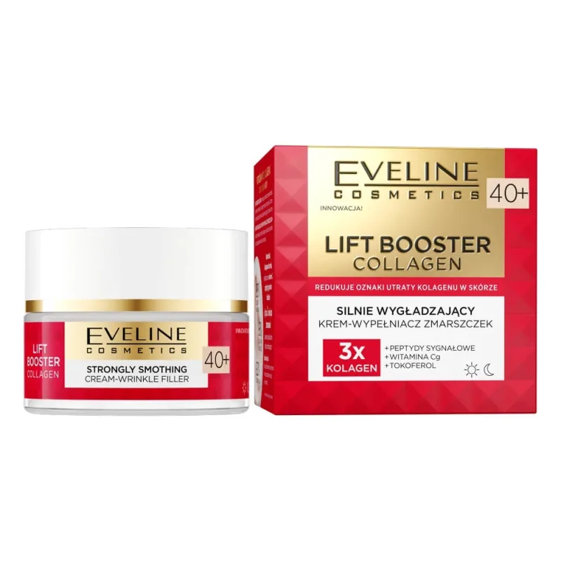 Eveline Cosmetics Lift Booster Colagen Cremă puternic întineritoare pentru riduri 40+, 50ml — preț și oferte