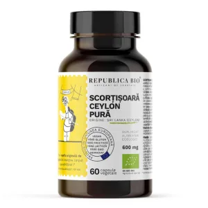 Scortisoara Ceylon Pura, 60 capsule, Republica BIO