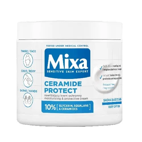 Mixa Ceramide Protect Cremă hidratantă pentru față și corp, 400ml — preț și oferte