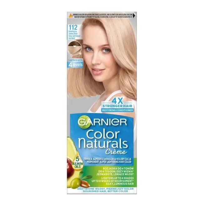 Garnier Color Naturals Creme Hair Colouring Cream 112 Arctic Silver Blonde — preț și oferte