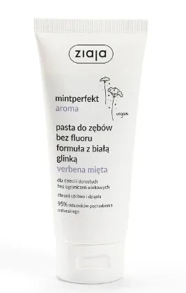 Ziaja, Mintperfect Aroma Pastă de dinți fără fluoruri cu argilă verbena mita, 100 ml - Termen de valabilitate prelungit! — preț și oferte