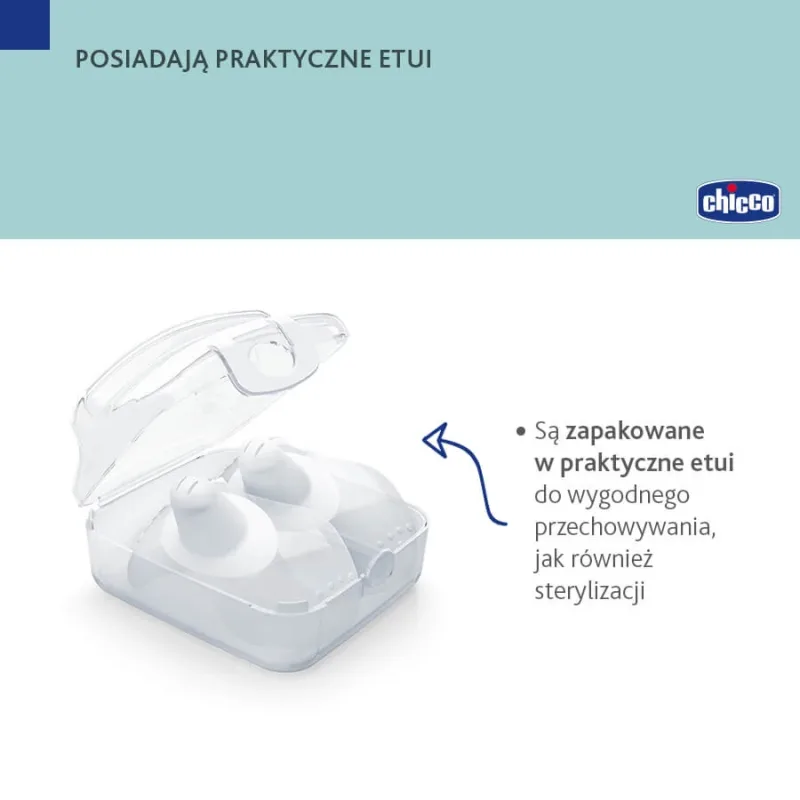 Chicco, protector de silicon, mic, 2 bucăți — preț și oferte