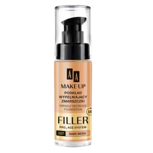 AA, Make Up Filler, fond de ten care umple ridurile, 107 bej închis, 30 ml