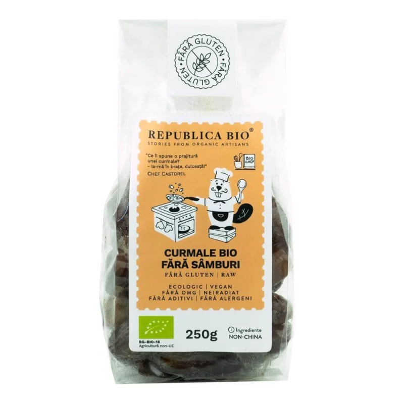 Curmale Bio fara samburi, fara gluten, 250g, Republica Bio — preț și oferte