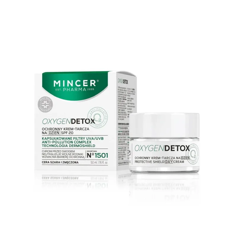 Mincer Pharma Oxygen Detox Protective Day Cream SPF20 No.1501, 50ml — preț și oferte