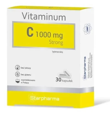 Vitaminum C, 1000 mg, Strong, 30 capsule Starpharma — preț și oferte