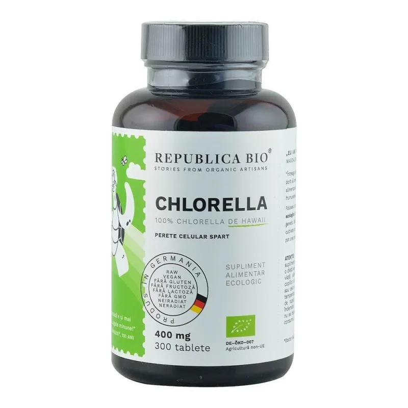 Chlorella eco, 300 tablete, Republica Bio — preț și oferte