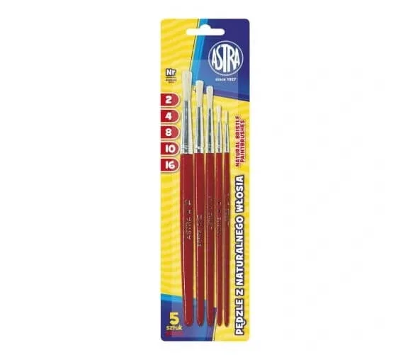 Astra, Set de spatule din ceară naturală 2/4/8/10/16, 5 bucăți — preț și oferte
