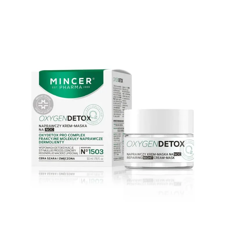Mincer Pharma Oxygen Detox Repair Night Cream-Mask nr.1503, 50ml — preț și oferte