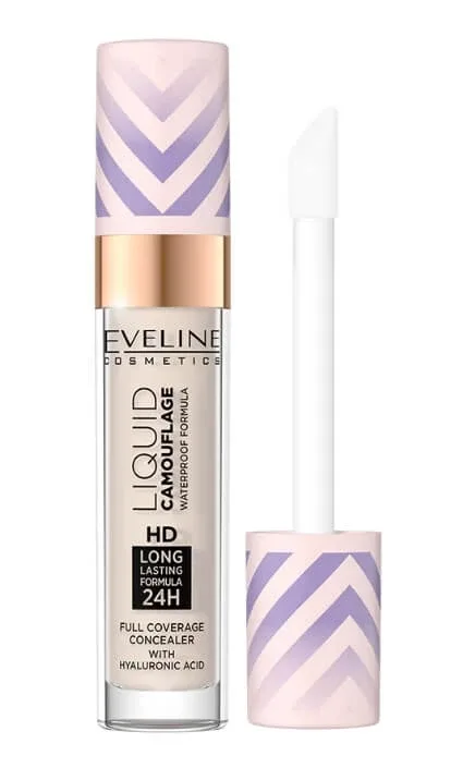 Eveline Cosmetics, Liquid Camouflage, Corector rezistent la apă cu acid hialuronic nr. 6, 7 ml — preț și oferte