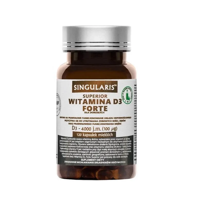 Singularis Superior Vitamina D3 Forte 4000IU 120 capsule — preț și oferte