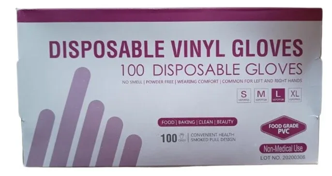 Mănuși de vinil mărimea L, 100 bucăți — preț și oferte