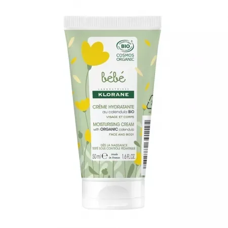 Crema hidratanta bio pentru corp si fata, 50 ml, Klorane Bebe — preț și oferte