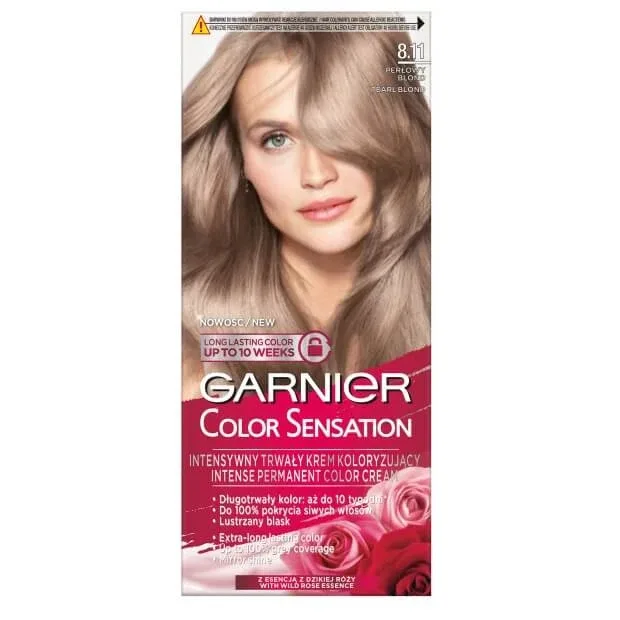 Garnier Color Sensation cremă de culoare pentru păr 8.11 Peruvian Blonde — preț și oferte