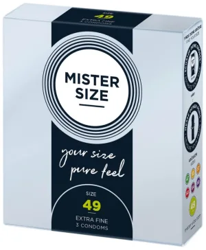 Mister Size, prezervative de 49 mm, 3 bucăți