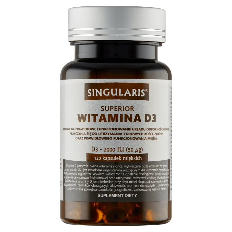 Singularis Superior, Vitamina D3 2000 UI, 120 capsule — preț și oferte