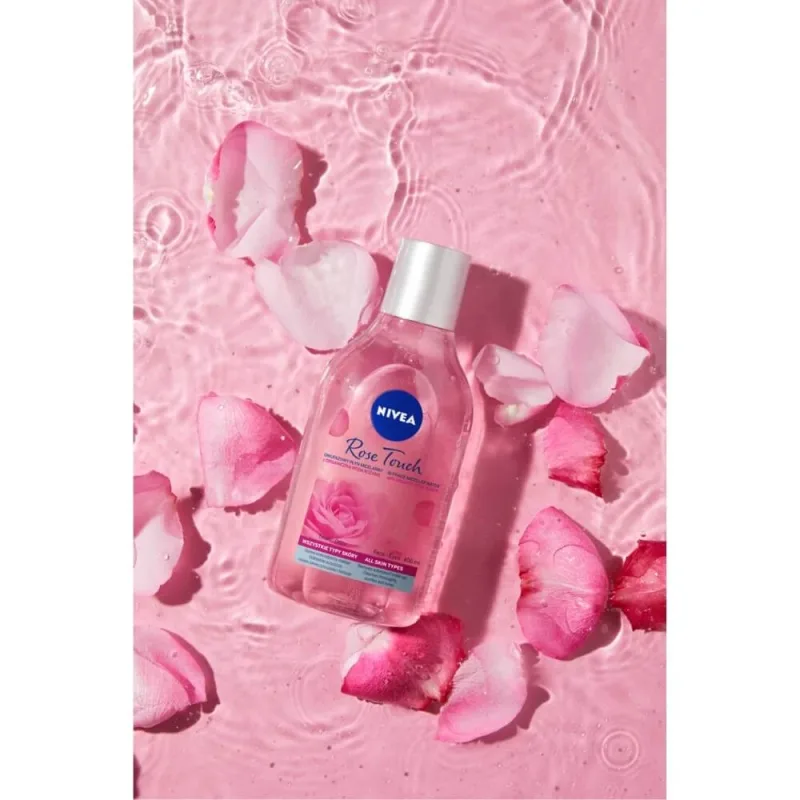 Nivea Rose Touch, loțiune bifazică micelară cu apă de trandafiri organică, 400 ml — preț și oferte