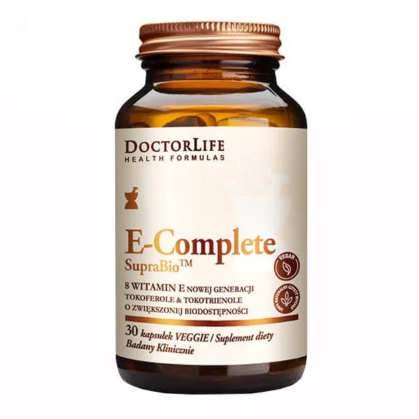 Doctor Life, E-Complete SupraBio, vitamina E, tocoferoli și tocotrienoli, 30 capsule — preț și oferte