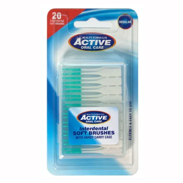 Beauty Formulas, Active Oral Care, curățătoare interdentare din silicon, moale, 20 bucăți — preț și oferte