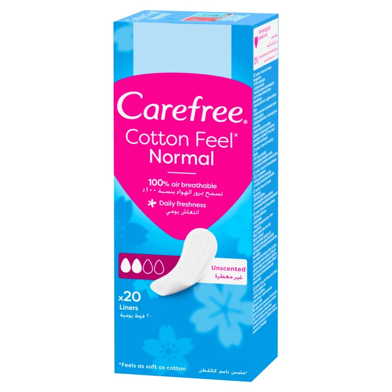 Tampoane sanitare Carefree, extract de bumbac, 20 buc — preț și oferte