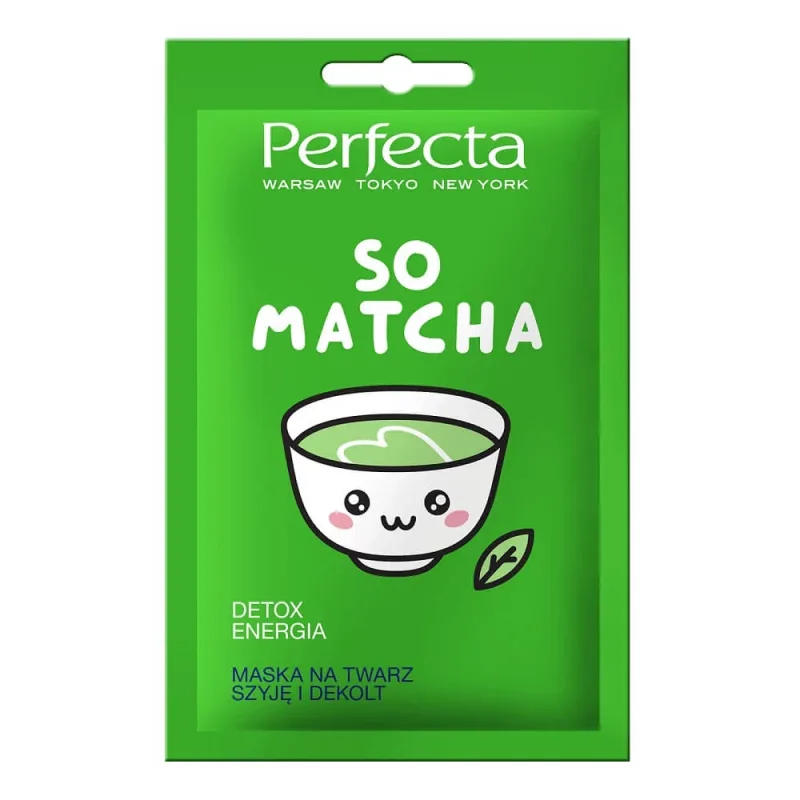 Perfecta So Matcha Mască de față pentru detoxifiere amp; energie pentru gât și decolteu, 10ml — preț și oferte