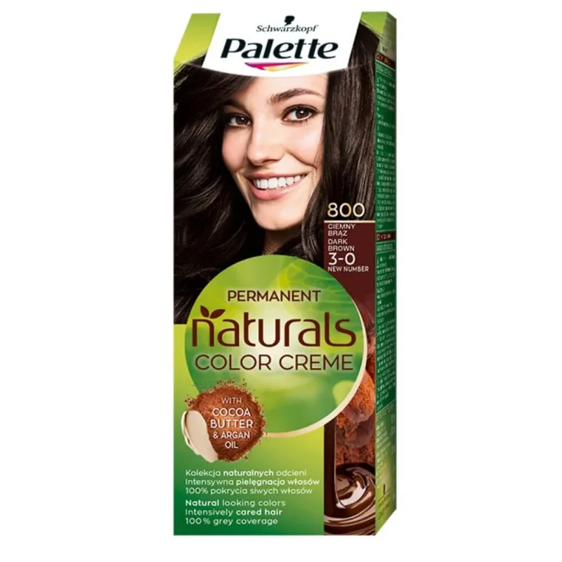 Palette Permanent Naturals Color Creme Colour 800/ 3-0 mesteacăn închis — preț și oferte