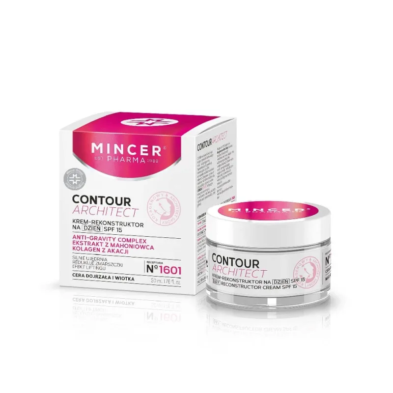 Mincer Pharma Contour Architect cremă-reconstructor pentru zi SPF15 Nr.1601, 50ml — preț și oferte