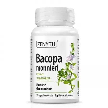 Bacopa Monnieri, 30 capsule, Zenyth — preț și oferte