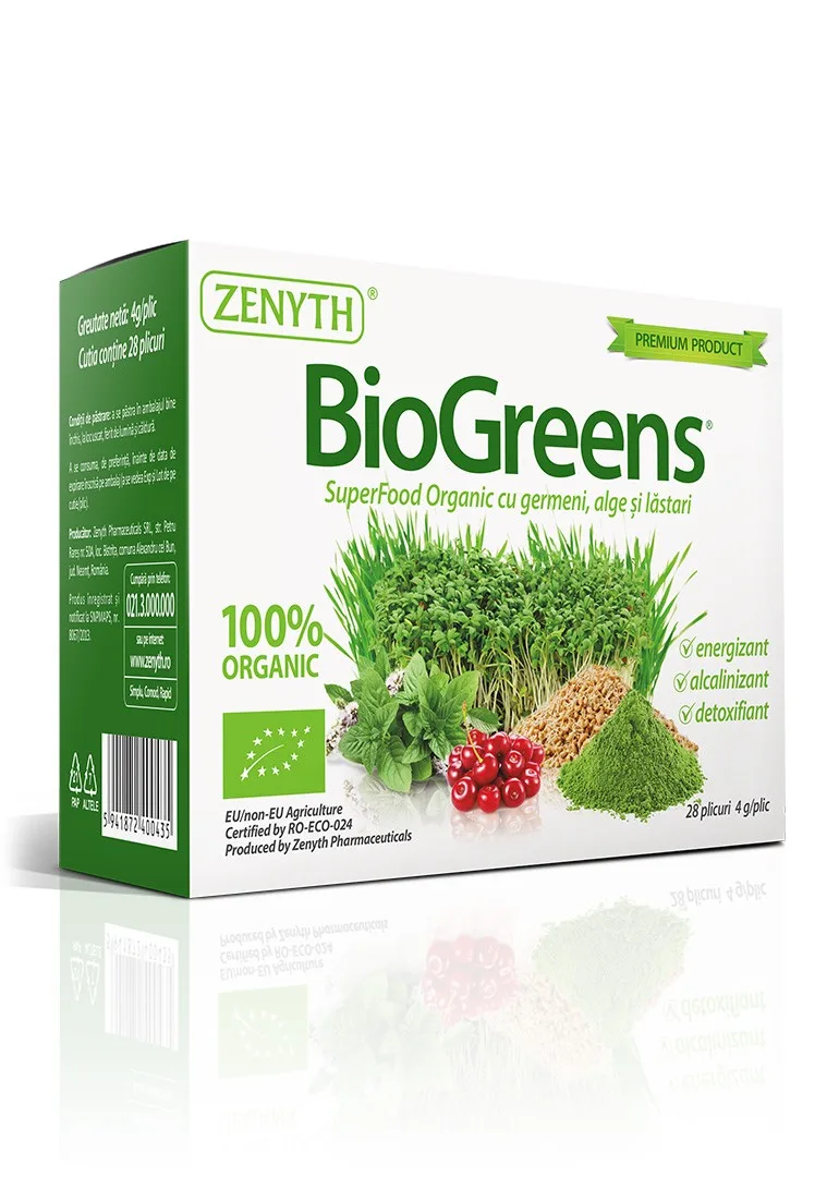 Biogreens, 28 plicuri Zenyth — preț și oferte