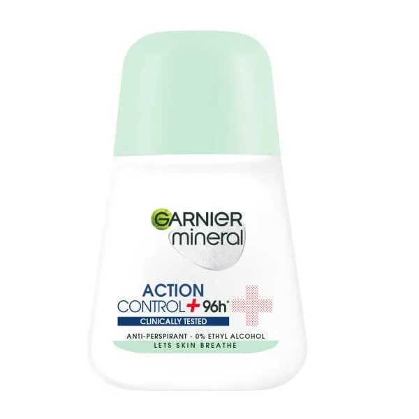 Garnier Mineral Action Control+ Antiperspirant testat clinic în roll-on, 50ml — preț și oferte
